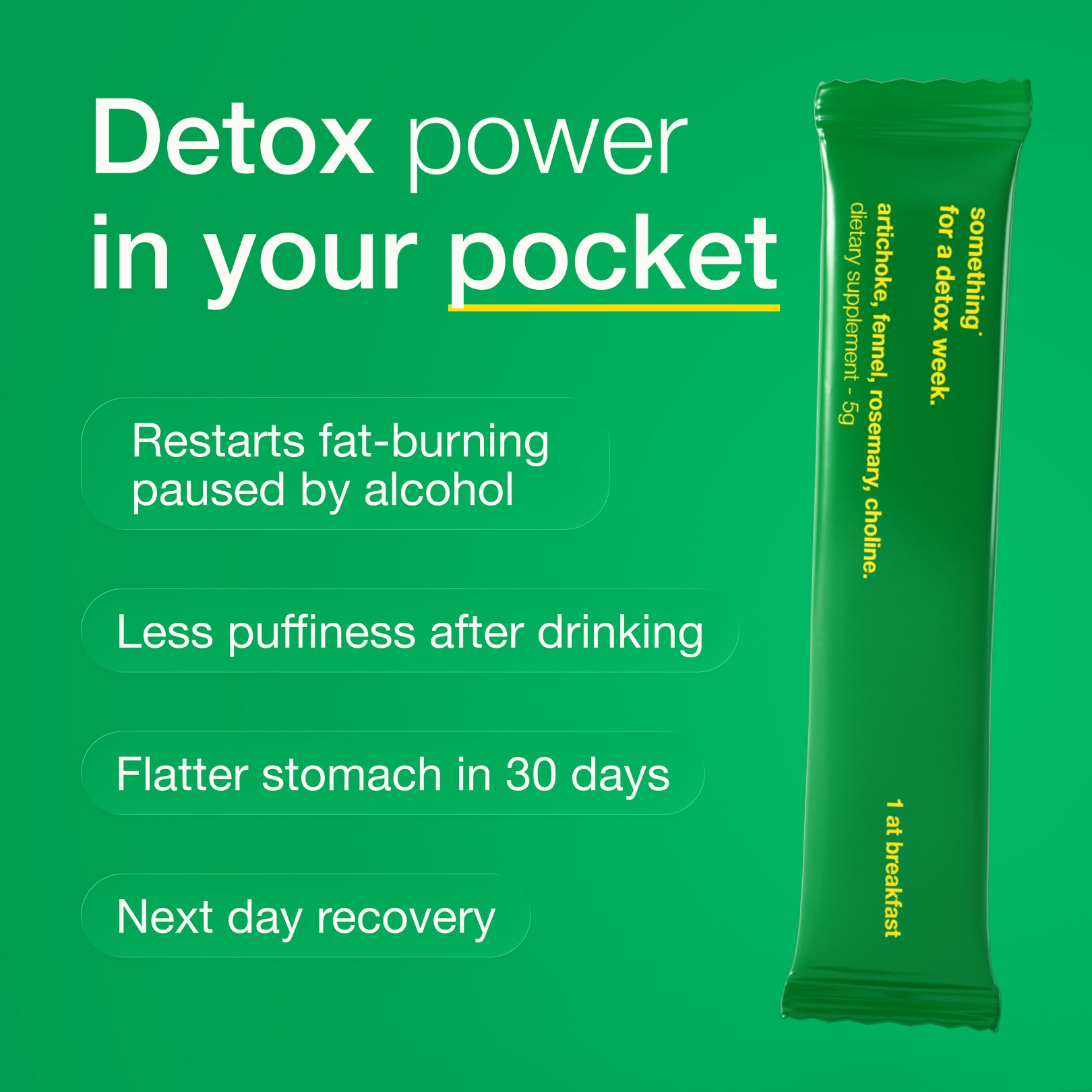 Detox - Stick-pack - Alcohol Belly 1 Month Plan